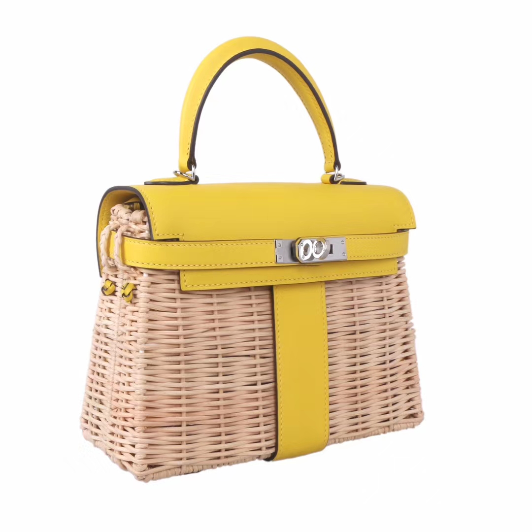 hermès(爱马仕)kelly picnic mini 野餐包 22cm 柠檬