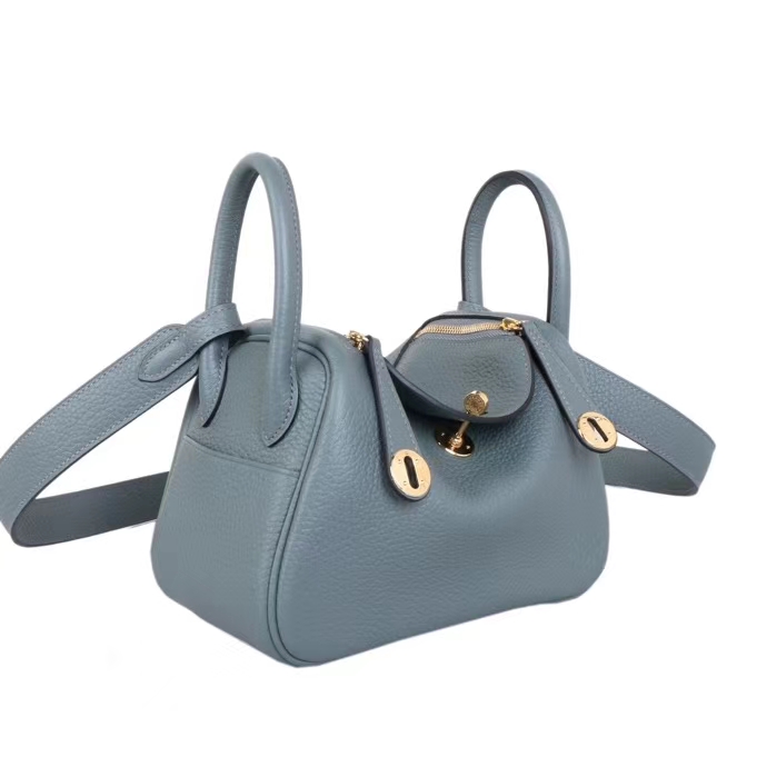 hermès(爱马仕)mini lindy 20金 杏仁绿 togo