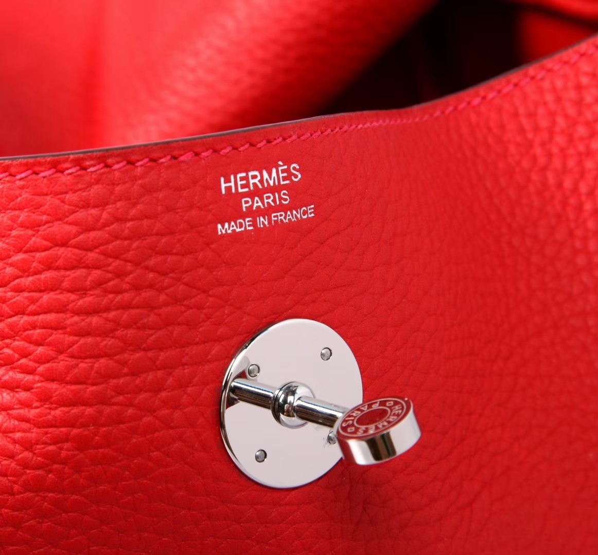 Hermes 爱马仕 Lindy 30银 Q5中国红 TOGO 手工 现货 本命年特别推荐