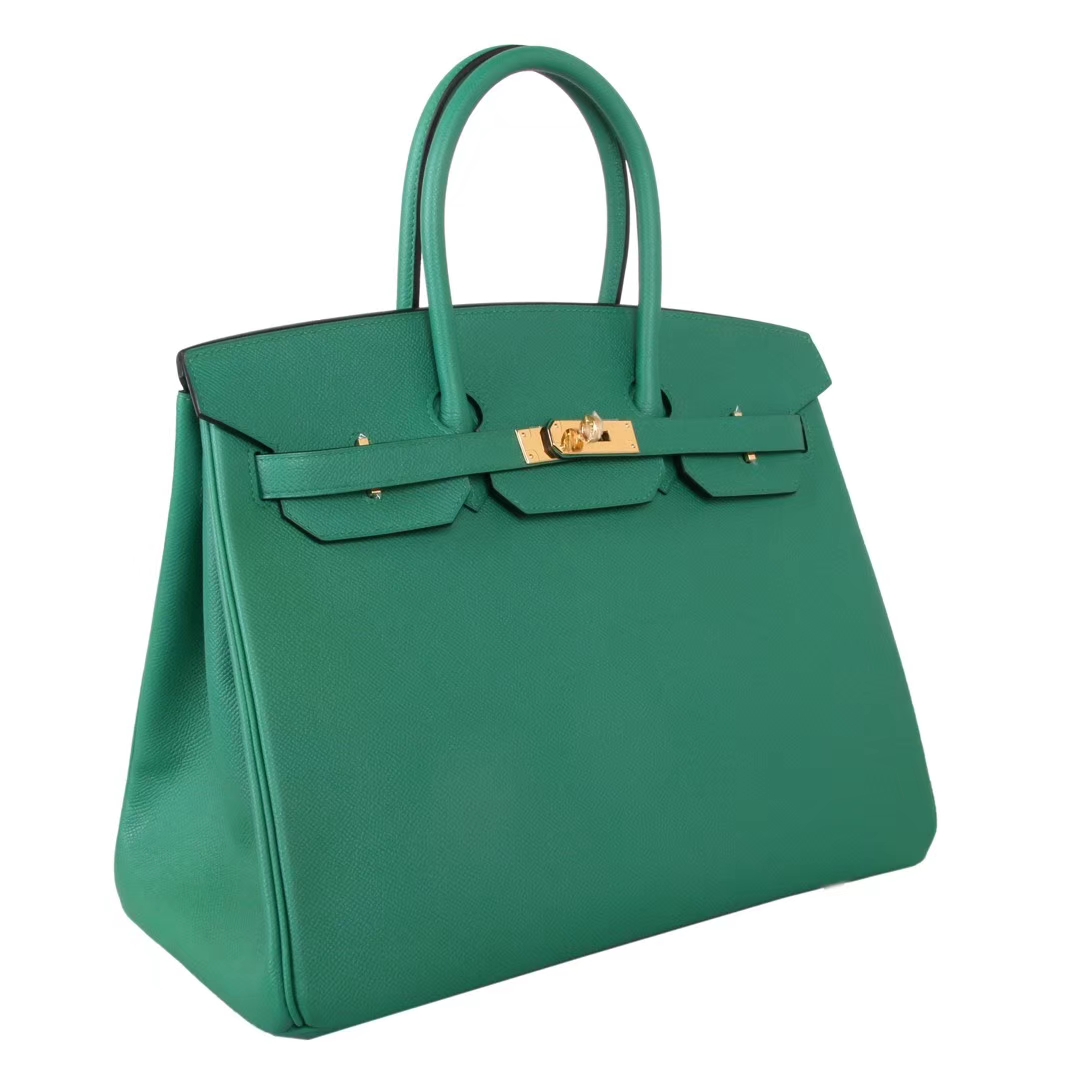 Hermes爱马仕 birkin 35金  U4丝绒绿 epsom 订单出货