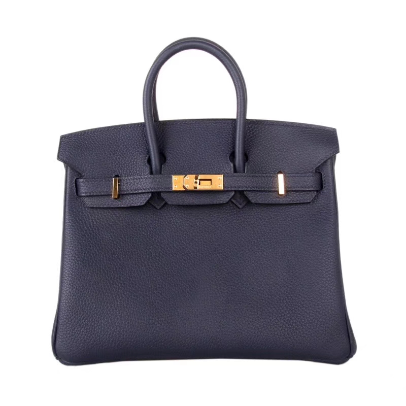 Hermes爱马仕 Birkin 25金 7K宝石蓝 togo 神级手工 现货