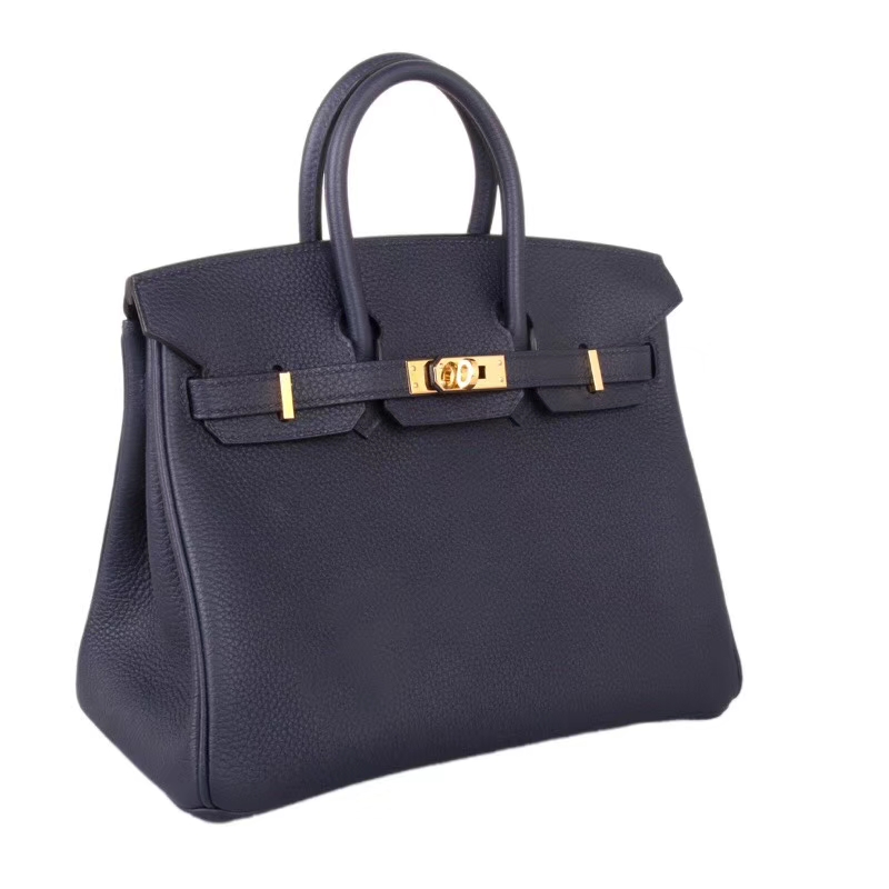 Hermes爱马仕 Birkin 25金 7K宝石蓝 togo 神级手工 现货