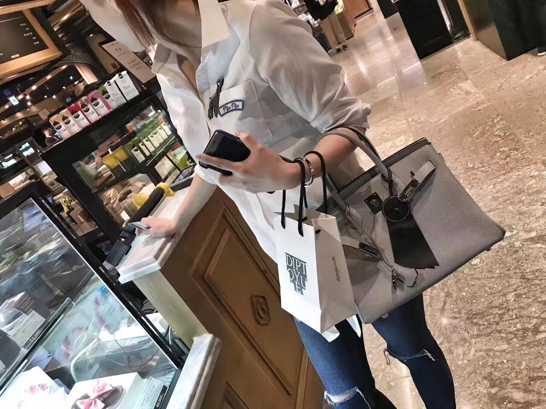 Hermès（爱马仕）Birkin 30CM 金扣 钻石灰 Togo 手工 神级 现货