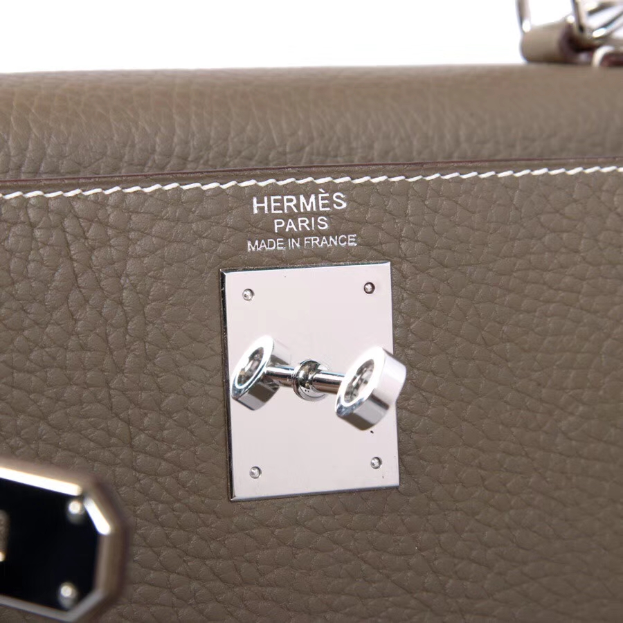 Hermès（爱马仕）Kelly 28CM 大象灰  银扣 CK18 Togo 内缝 手工 神级