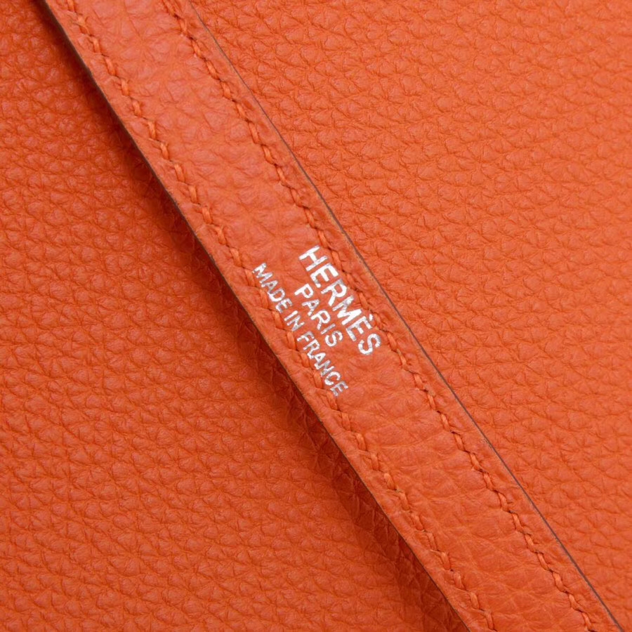 Hermès（爱马仕）Kelly 28CM 橙色银扣  togo  手工 神级