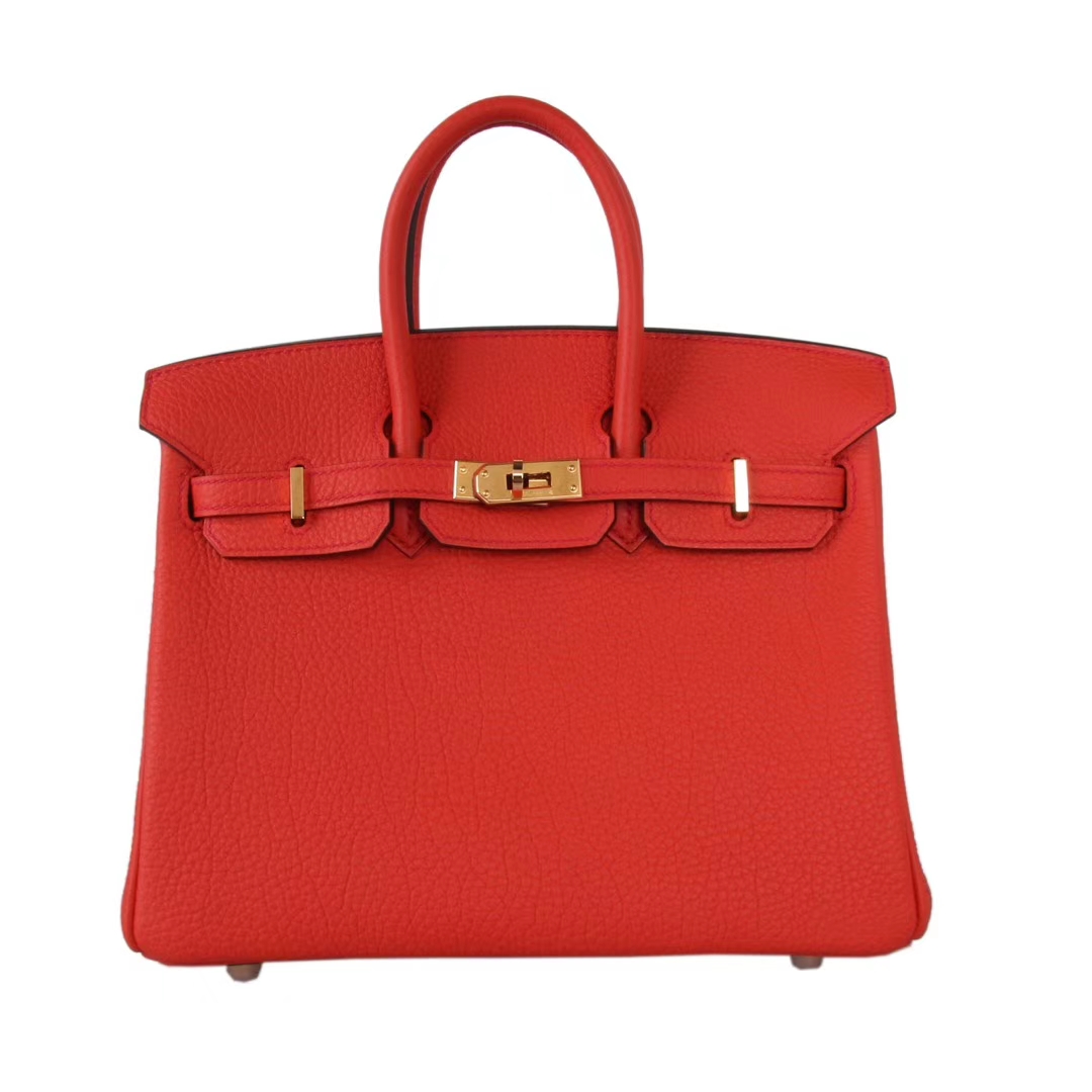 Hermès（爱马仕）Birkin 30  金扣  火焰橙  Togo