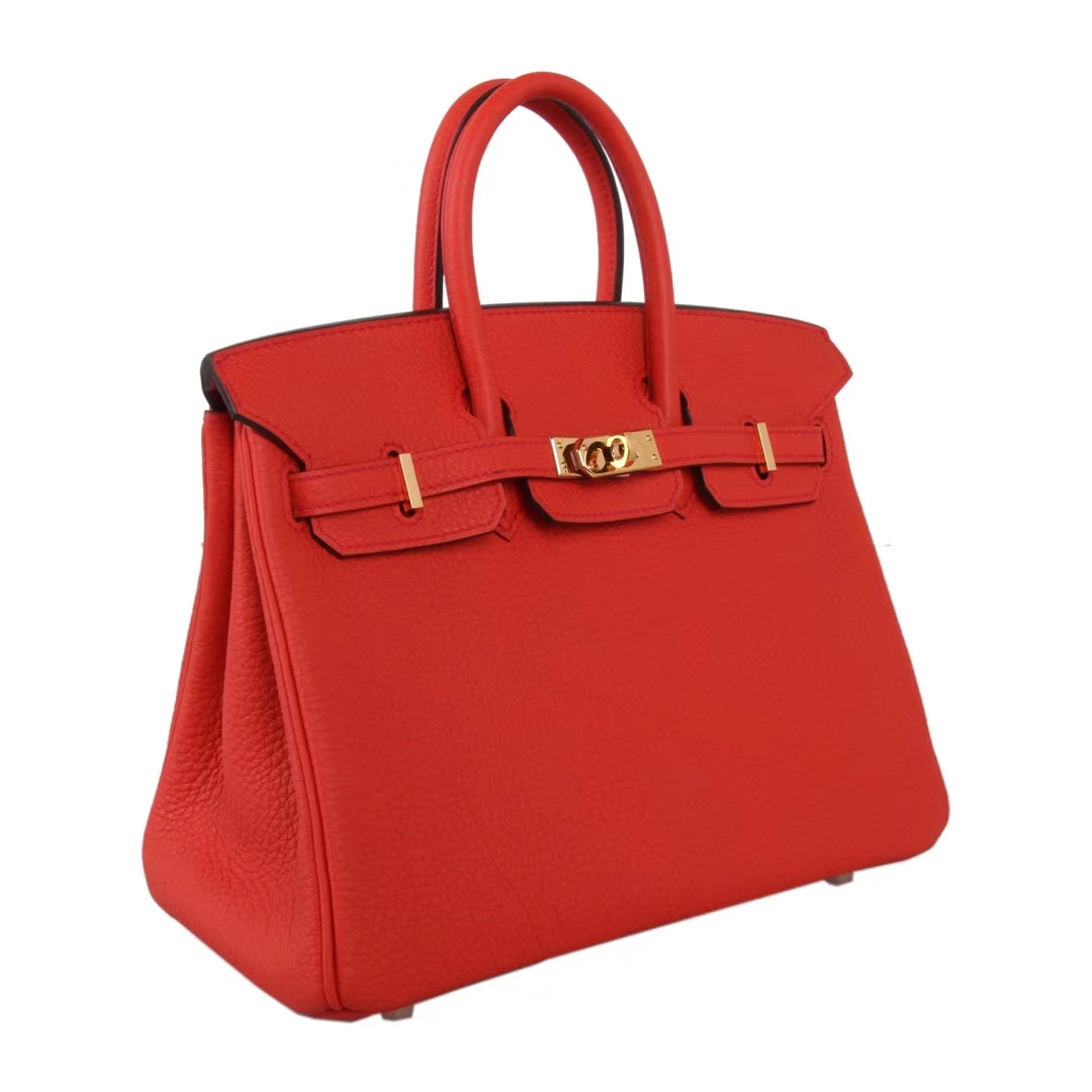 Hermès（爱马仕）Birkin 30  金扣  火焰橙  Togo