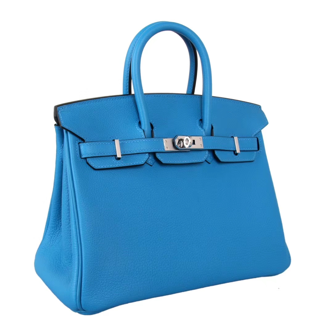 Hermès（爱马仕）Birkin 30银  坦桑尼亚蓝  Togo