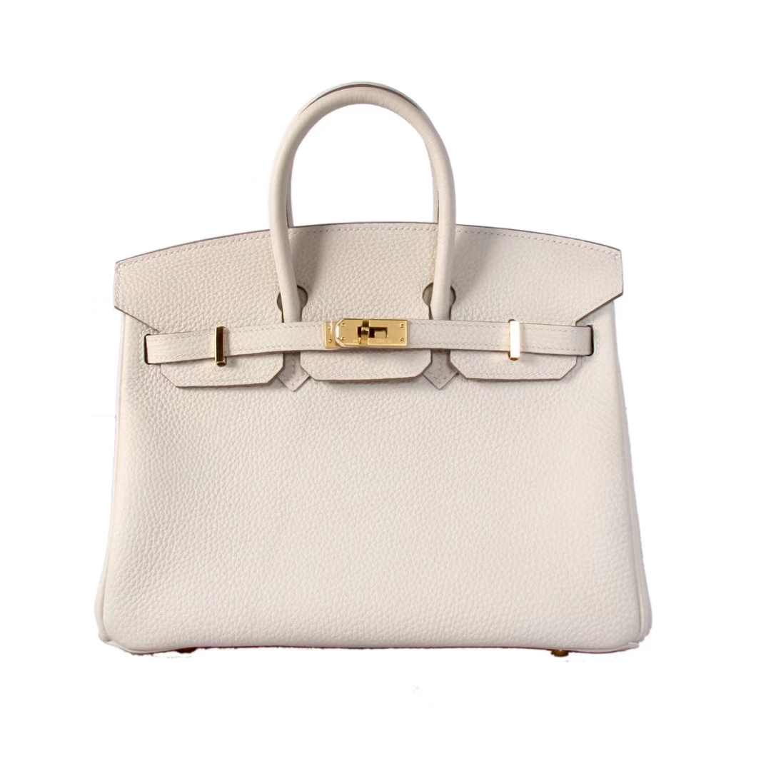 Hermès（爱马仕）Birkin 28 奶白色 Togo 金扣