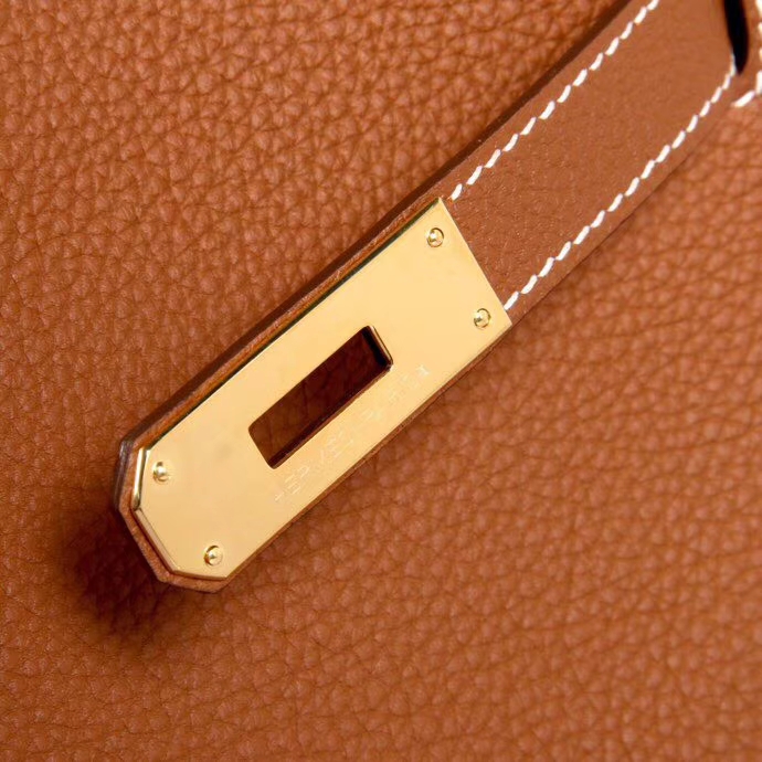 Hermès（爱马仕）Kelly 32CM 金扣  金棕色  Togo 手工神级