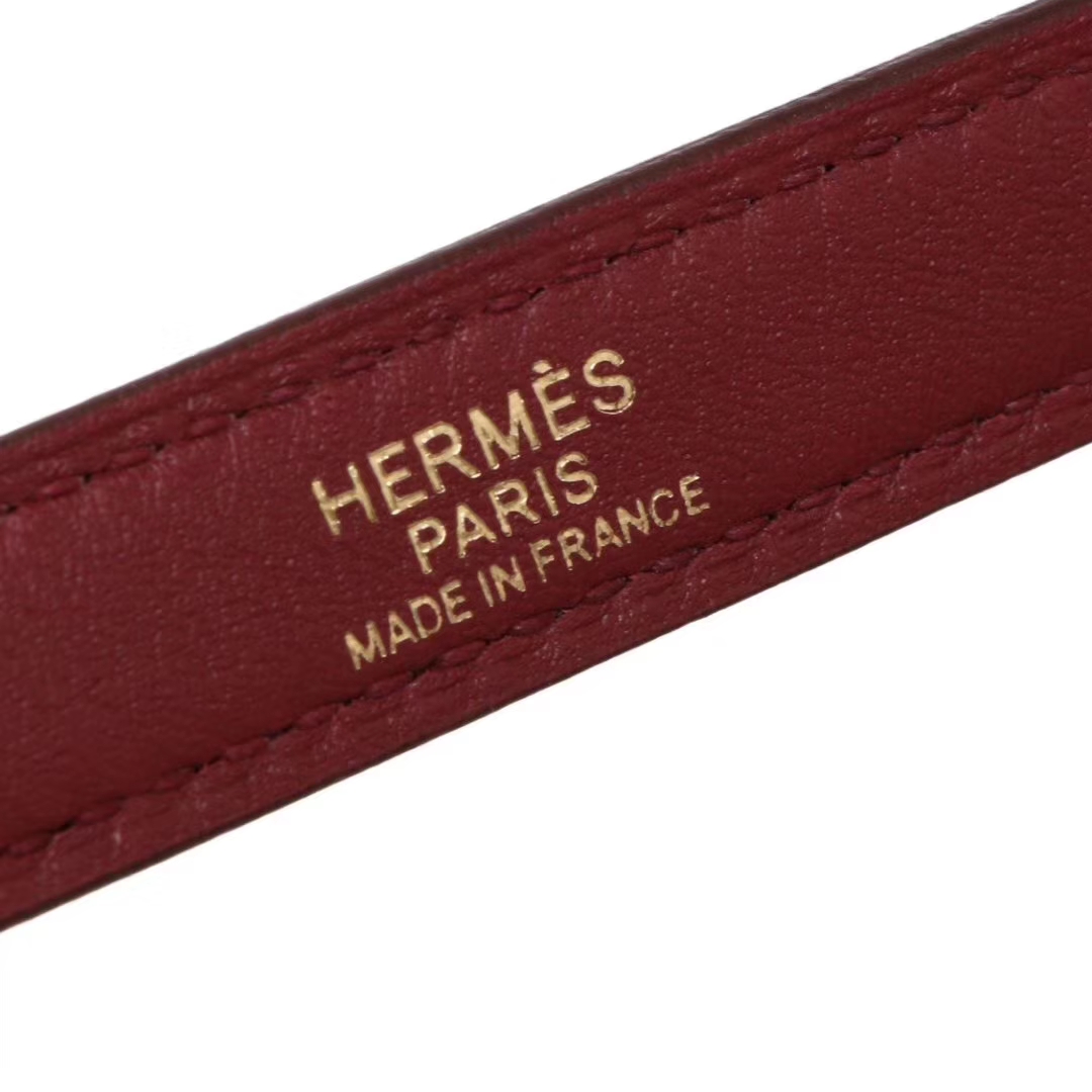 Hermès（爱马仕）2018年新款 kelly2424 爱马仕红 金扣 有肩带 29cm