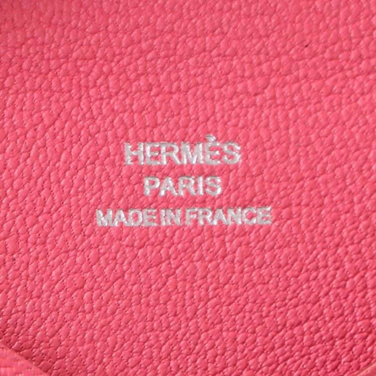 Hermès（爱马仕）信封卡包 U5唇膏粉 山羊皮