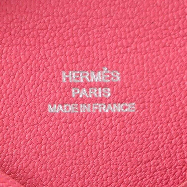 Hermès（爱马仕）信封卡包 U5唇膏粉 山羊皮