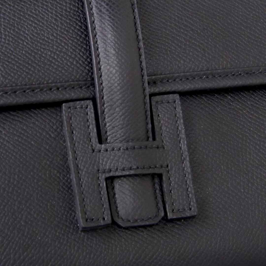 Hermès（爱马仕）长款钱包 黑色  EPSOM皮 21.5×12cm