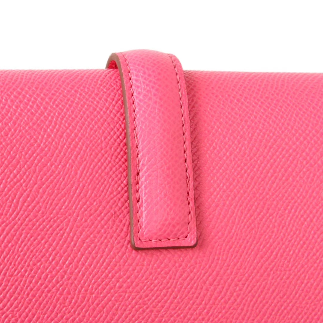 Hermès（爱马仕）长款钱包 西瓜红  EPSOM皮 21.5×12cm
