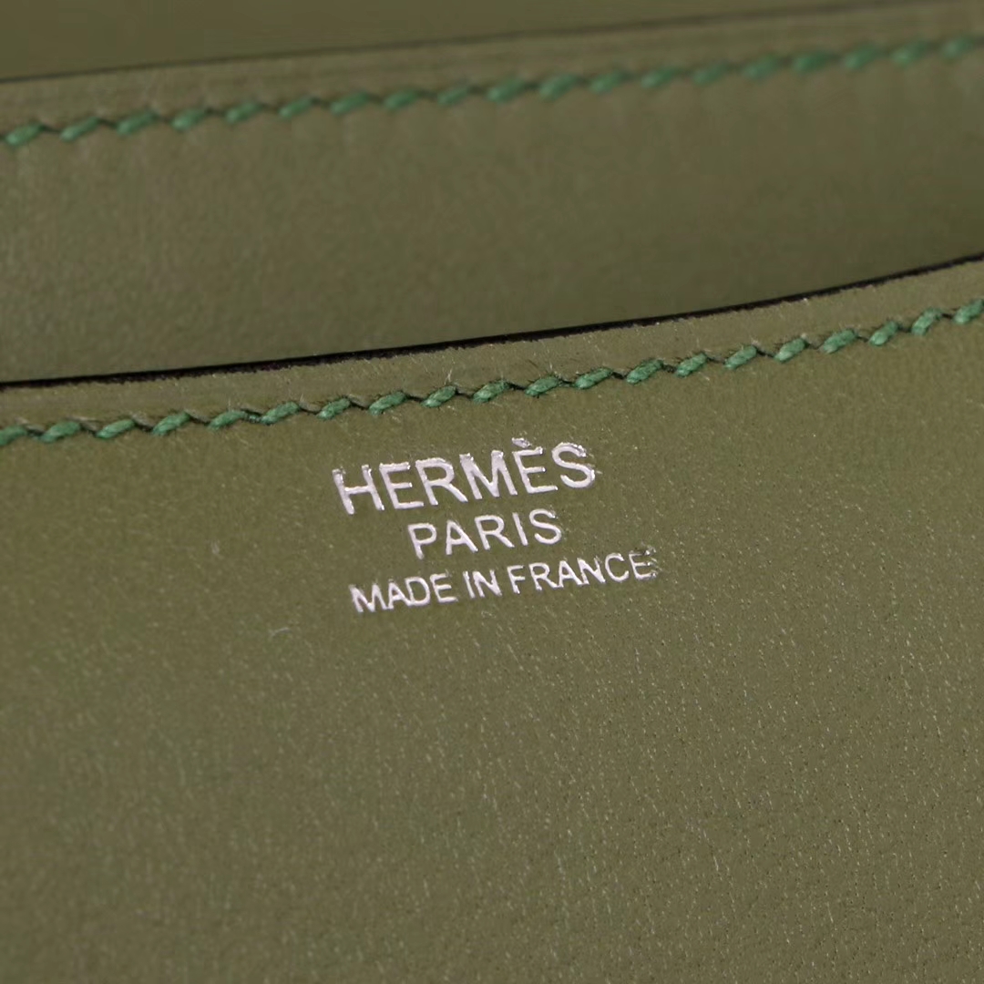 Hermès（爱马仕）橄榄绿 原厂御用顶级Epsom 皮 Constance 19