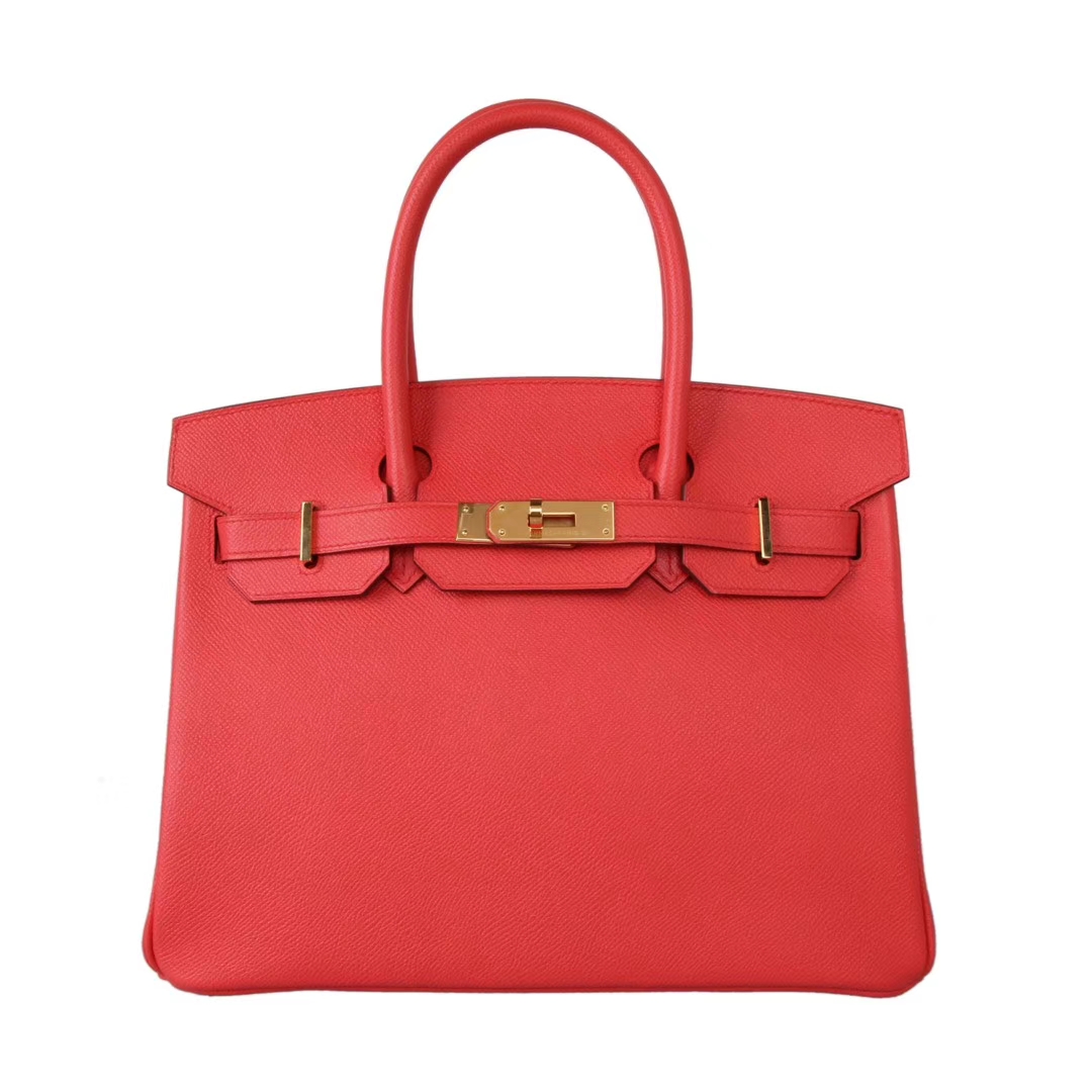 Hermès（爱马仕）birkin 番茄红 epsom皮 金扣 30cm