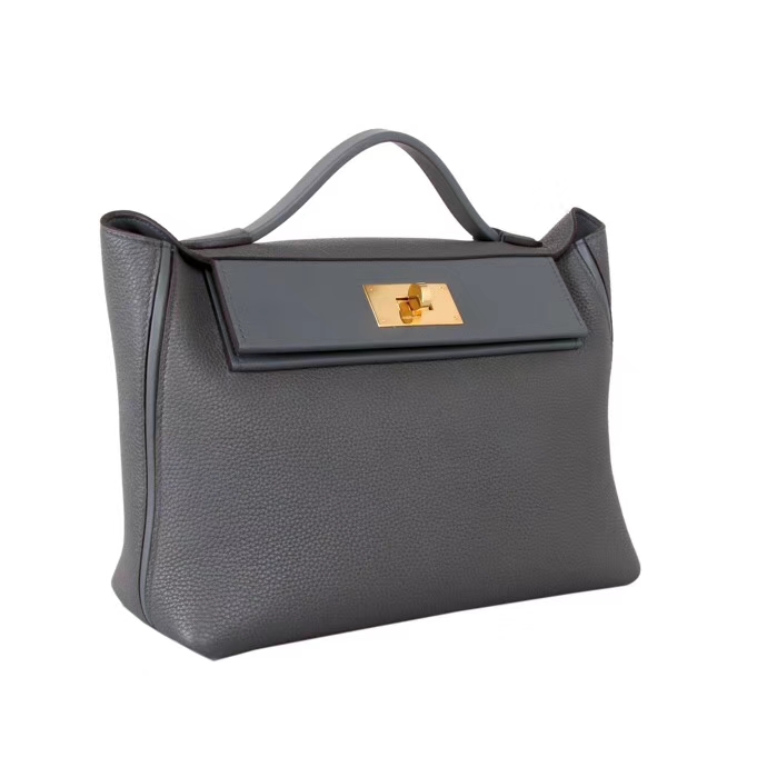 Hermès（爱马仕）Kelly2424 29金扣 锡器灰 togo 现货