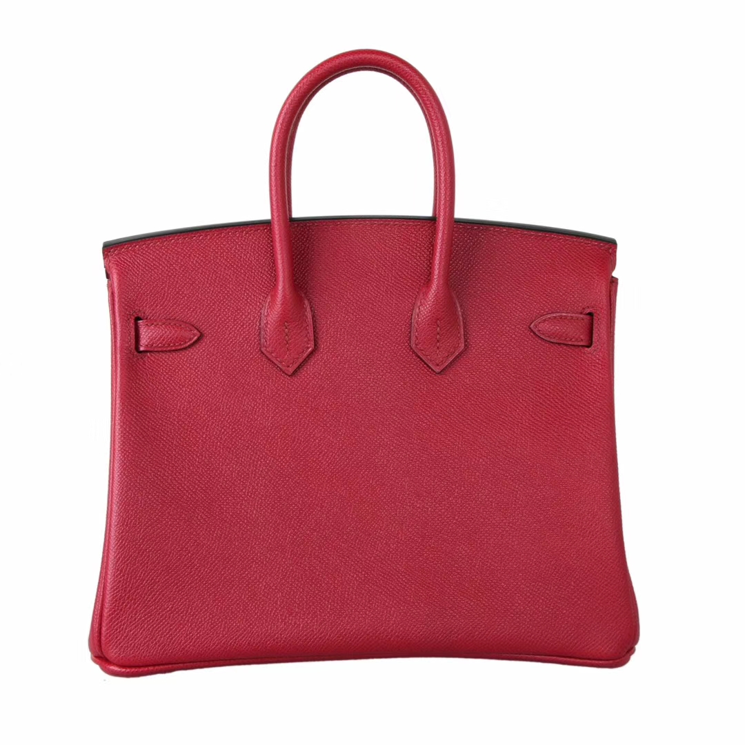 Hermès（爱马仕）M8 爱马仕红 原厂御用顶级小牛皮 Birkin 25 银扣 现货