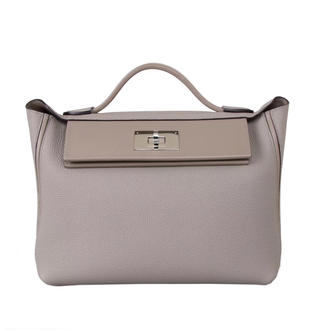 Hermès（爱马仕）Kelly2424 29银扣 斑鸠灰 togo