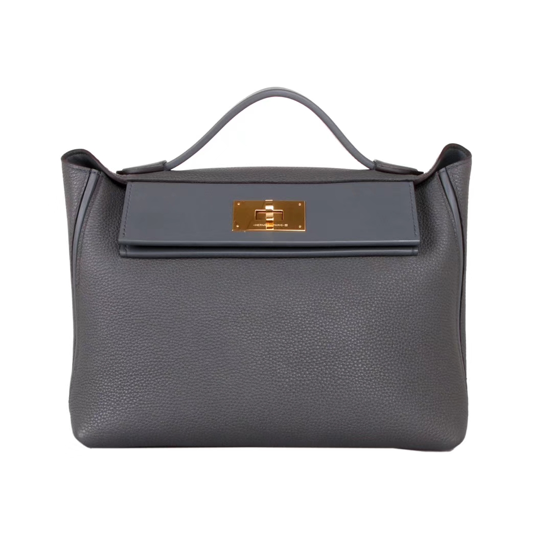 Hermès（爱马仕）Kelly2424 29金扣 灰色togo