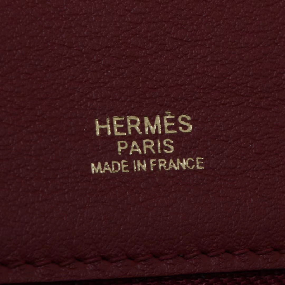 Hermès（爱马仕）Kelly2424 29金扣 酒红色  togo