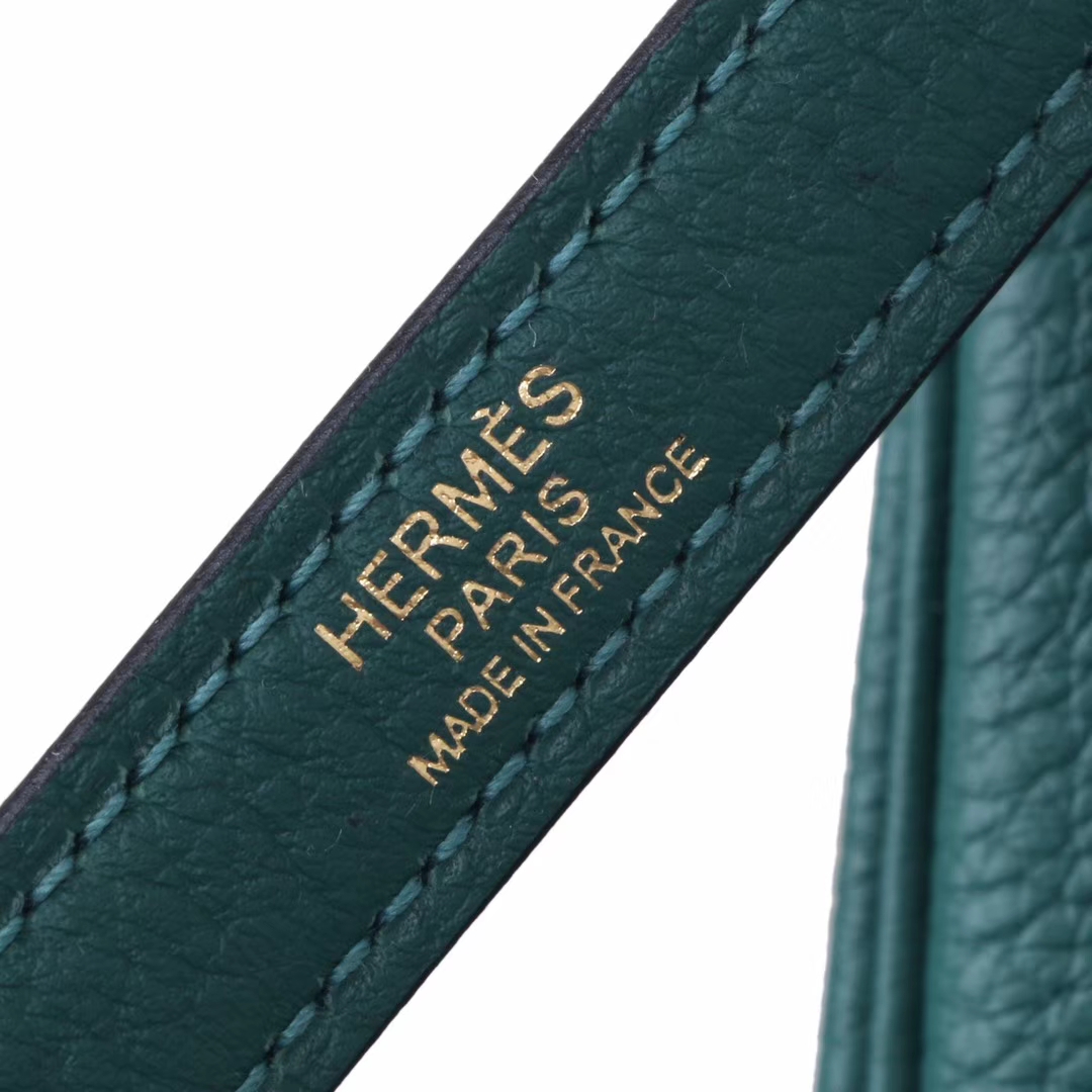 Hermès（爱马仕）Kelly凯莉包 孔雀绿 Togo 原版小牛皮 金扣 28cm