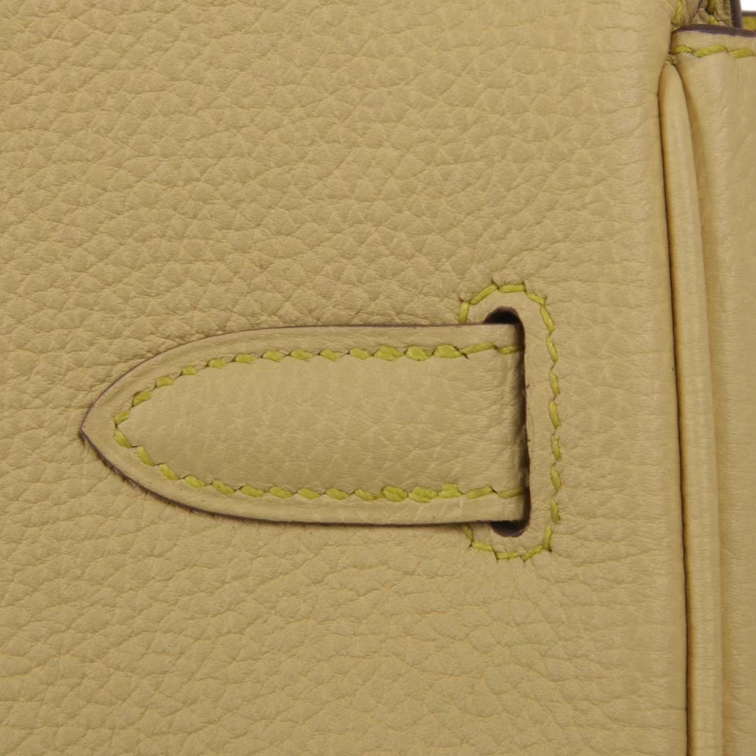 Hermès（爱马仕）Birkin铂金包 柠檬黄 Togo 原厂御用小牛皮 金扣 30cm