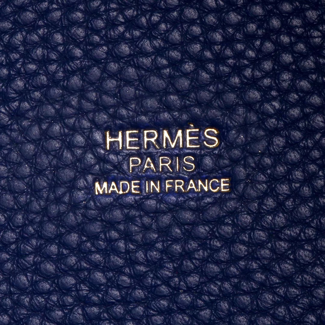 Hermès（爱马仕）Picotin菜篮子 皇家蓝 Togo 金扣 22cm