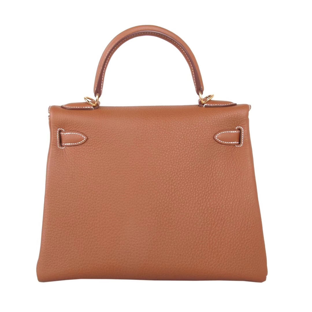 Hermès（爱马仕）Kelly  金扣  金棕色  Togo 28cm