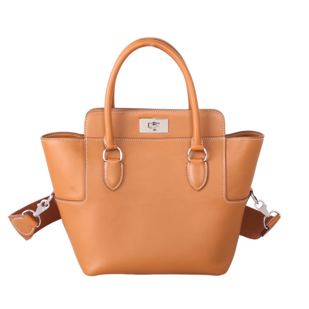 Hermès（爱马仕）Toolbox牛奶盒 金棕色 原厂御用顶级Swift 皮 20cm