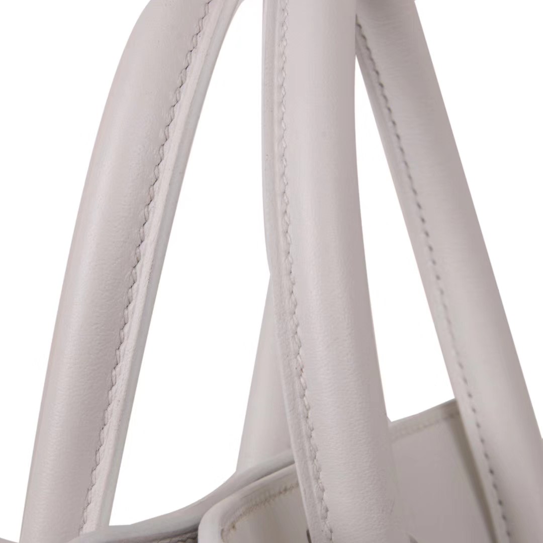 Hermès（爱马仕）Toolbox牛奶盒 纯白色 原厂御用顶级Swift 皮 20cm