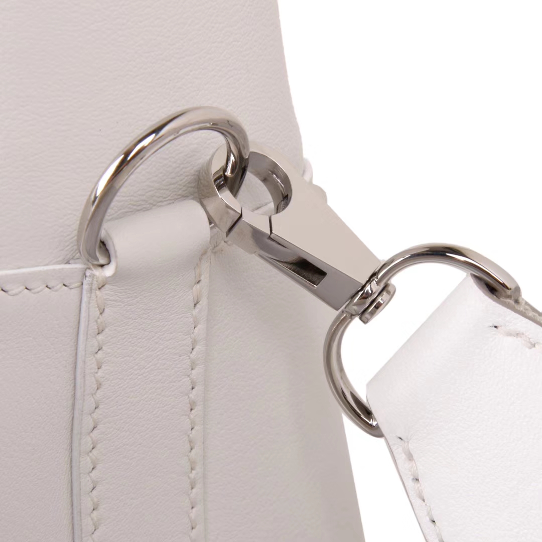 Hermès（爱马仕）Toolbox牛奶盒 纯白色 原厂御用顶级Swift 皮 20cm
