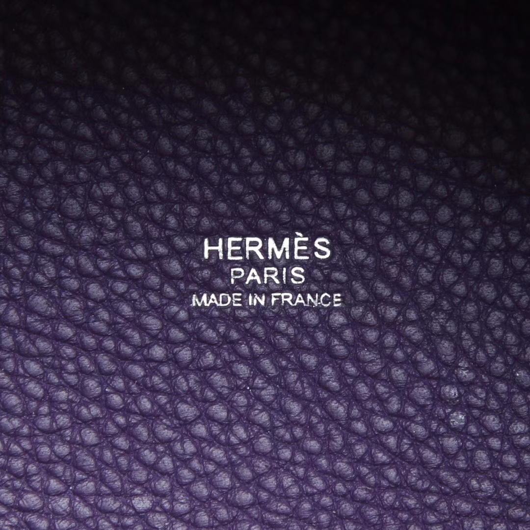 Hermès（爱马仕）Picotin菜篮包 极度紫 Togo 银扣 18cm