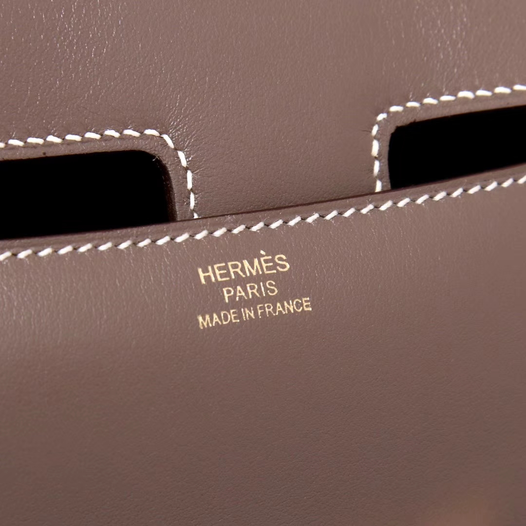 Hermes爱马仕 Constance空姐包 大象灰 原厂御用顶级Swift 皮 金扣 26cm