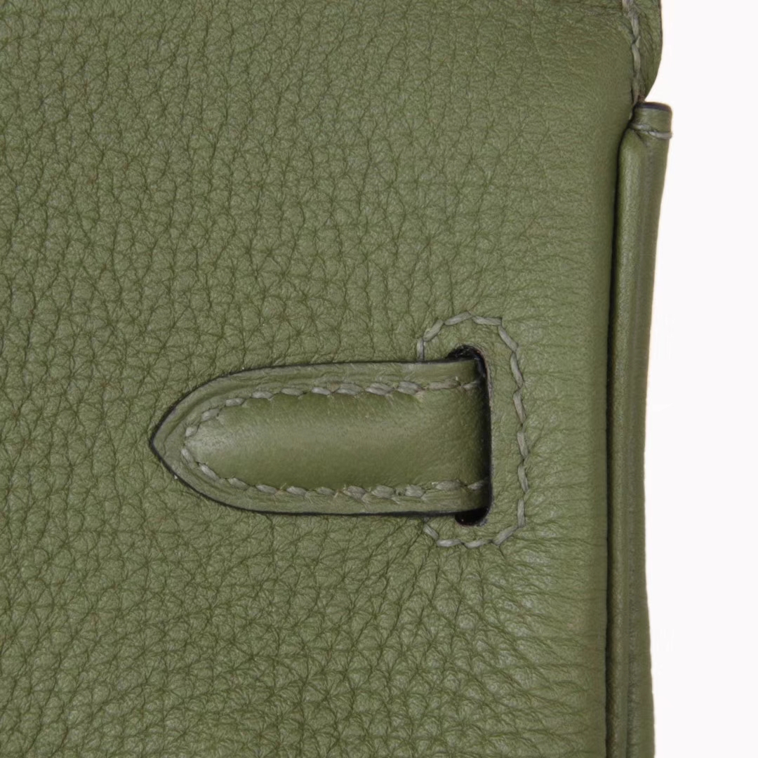 Hermès（爱马仕）Birkin铂金包 丛林绿 togo 银扣 30cm