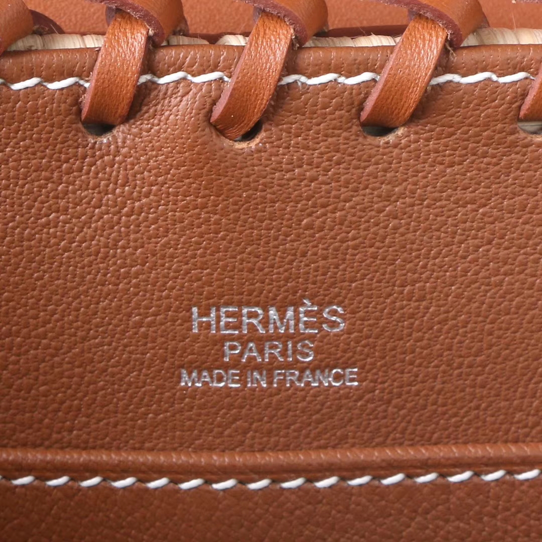 Hermès（爱马仕）Kelly picnic mini 编织凯莉包 银扣 22cm