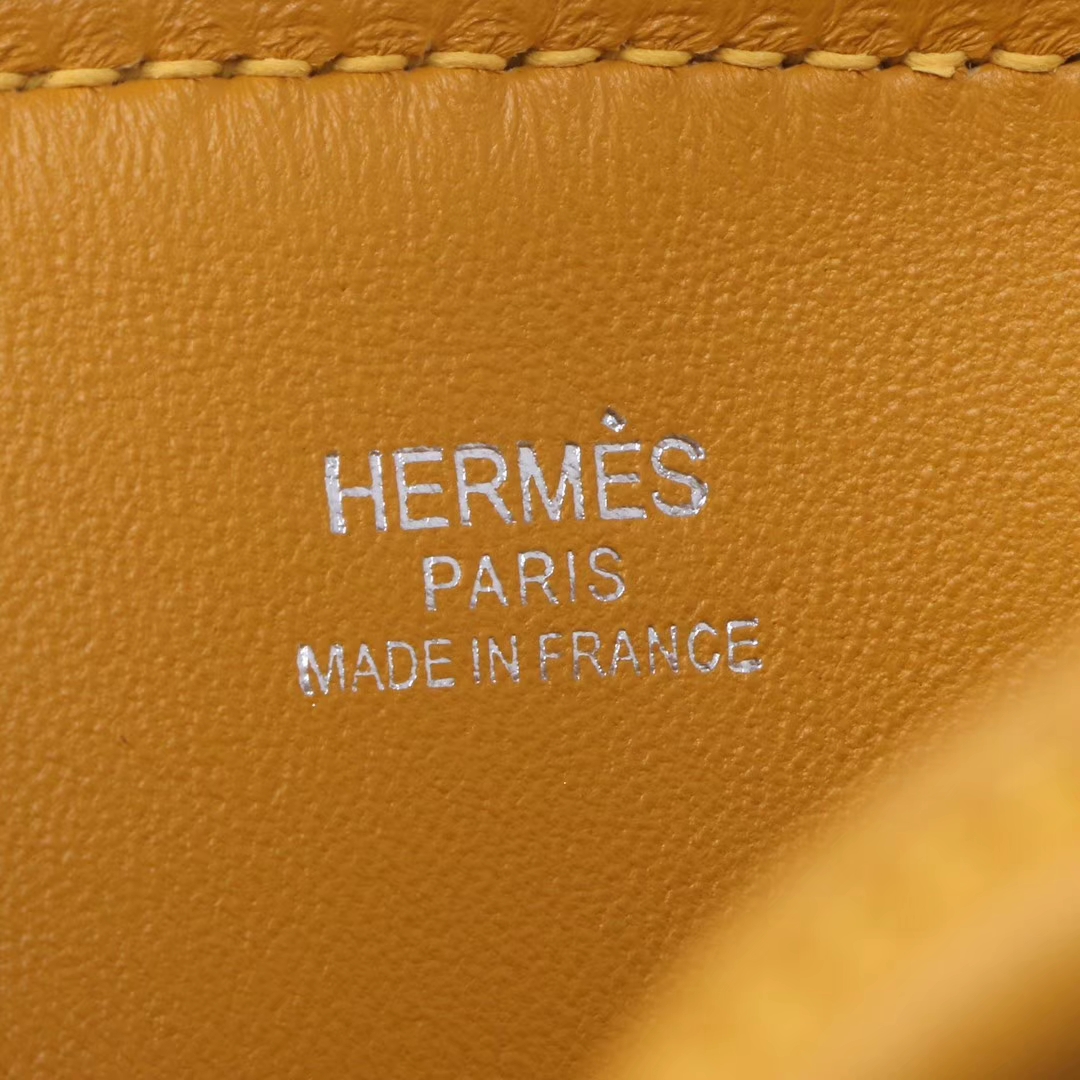 Hermès（爱马仕）Bolide保龄球包 琥珀黄 Togo