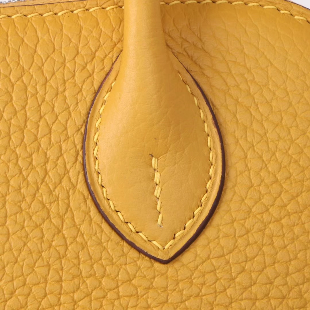 Hermès（爱马仕）Bolide保龄球包 琥珀黄 Togo