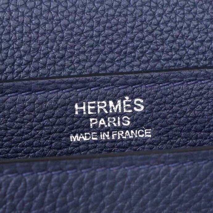 Hermès（爱马仕）Kelly男包 Depeches 2Z午夜蓝 29cm