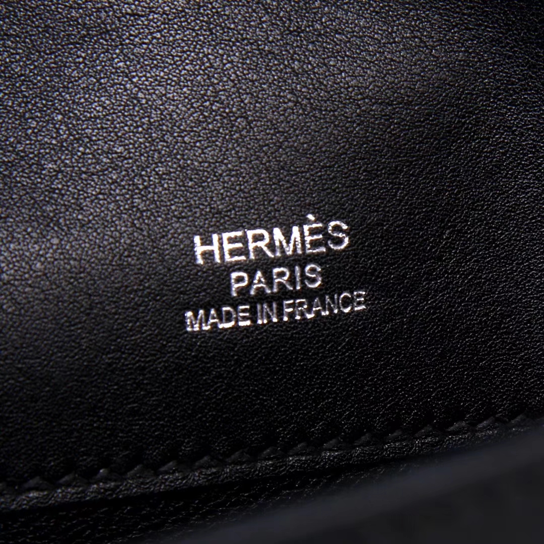 Hermès（爱马仕）mini kelly迷你凯莉 黑色 Swift皮 银扣 22cm 一代