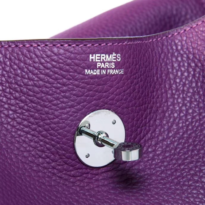 Hermès（爱马仕）Lindy琳迪包 海葵紫 银扣 30CM 现货