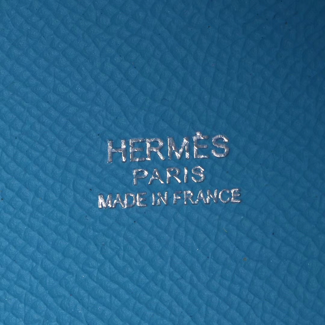 Hermès（爱马仕）Picotin菜篮包 微风蓝 编织手柄 原厂epsom皮 银扣 18cm