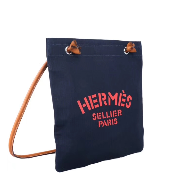 Hermès（爱马仕）19年新款 Aline艾琳包 午夜蓝 帆布系列 百搭款