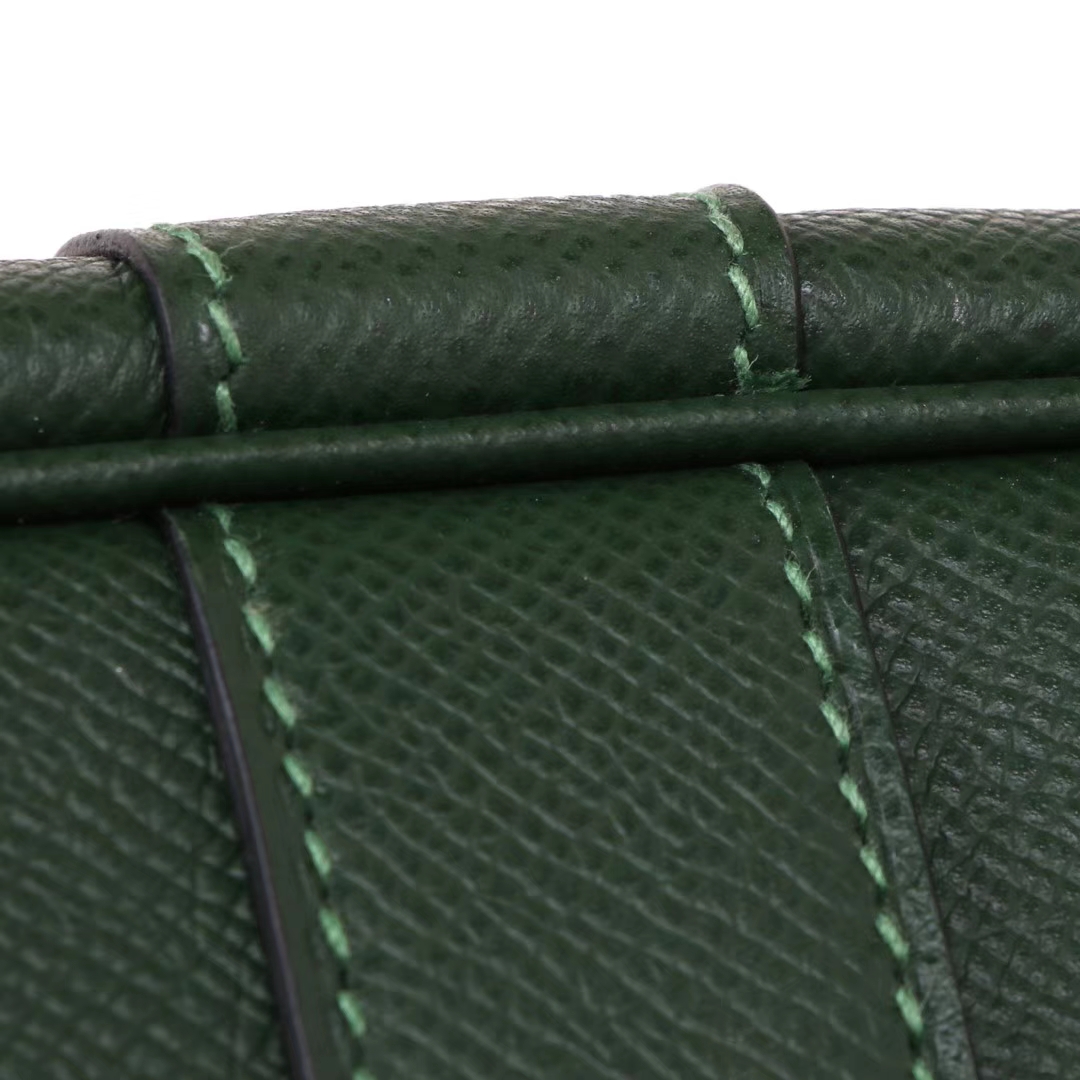 Hermès（爱马仕）花园包 英国绿 epsom皮 银扣 30CM