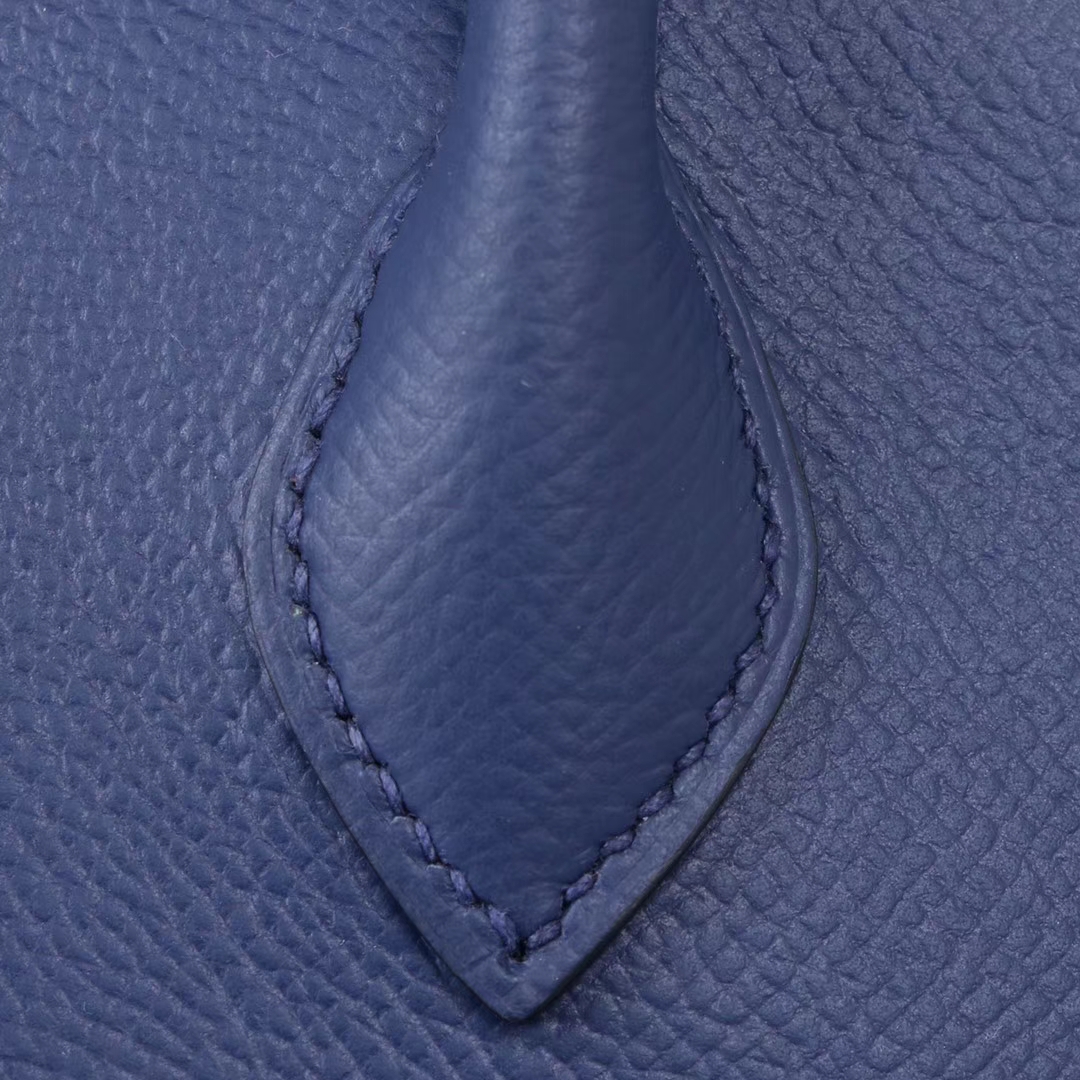 Hermès（爱马仕）Bolide保龄球包 宝石蓝 原厂御用Epsom皮 28cm