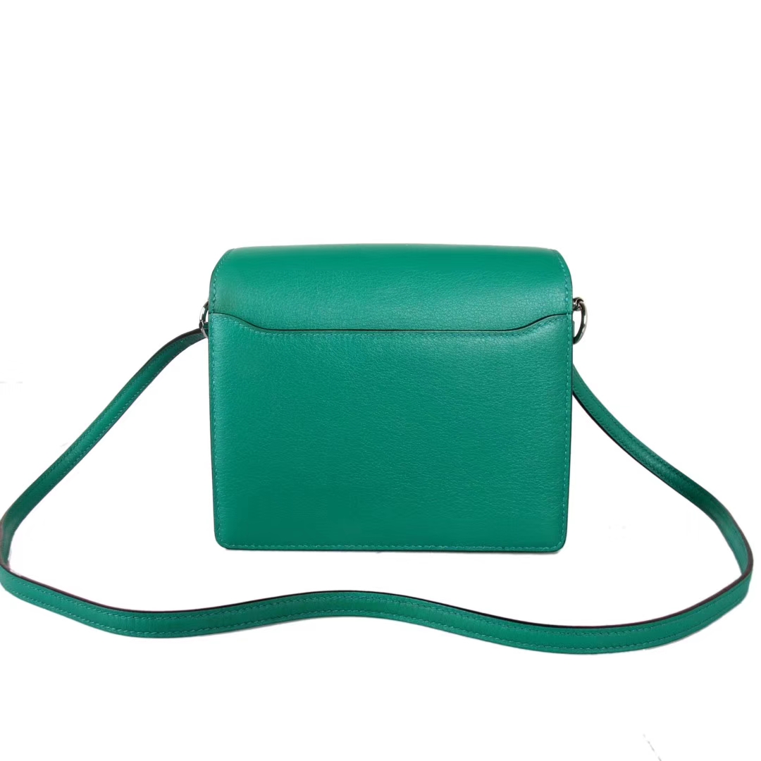 Hermès（爱马仕）roulis猪鼻 19银 丝绒绿 EVERCOLOR