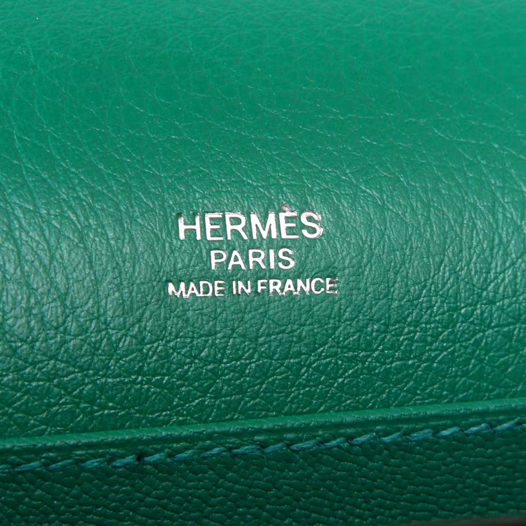 Hermès（爱马仕）roulis猪鼻 19银 丝绒绿 EVERCOLOR