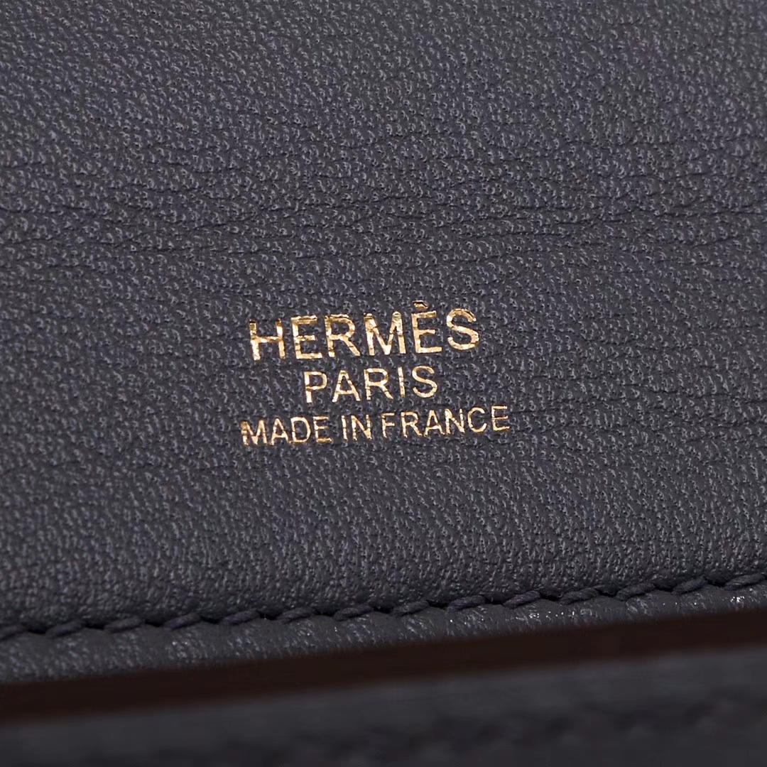 Hermès（爱马仕）Kelly2424 锡器灰 原厂御用顶级小牛皮拼Swift皮 Togo 金扣 29cm