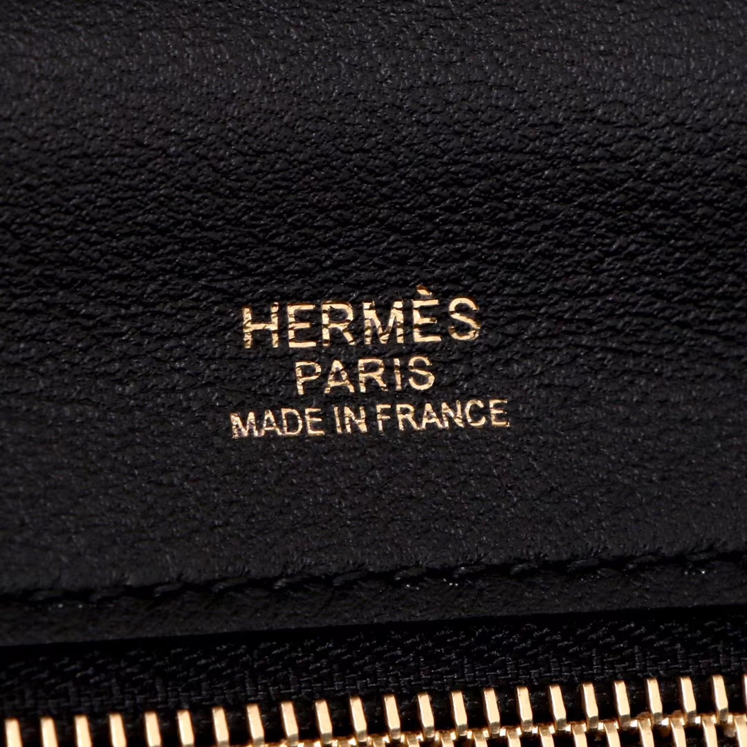 Hermès（爱马仕）Kelly2424 丛林绿拼黑 Togo 金扣 29cm